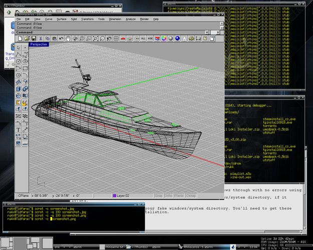LinuxCAD screenshot