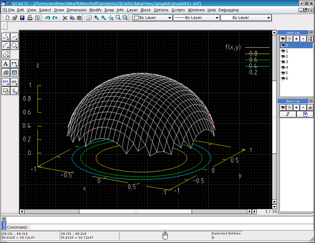 QCAD screenshot
