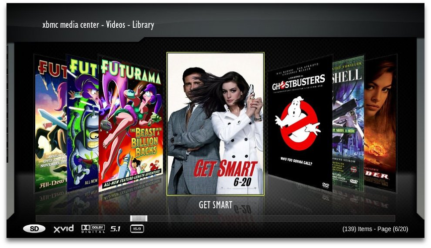 Screenshot von XBMC