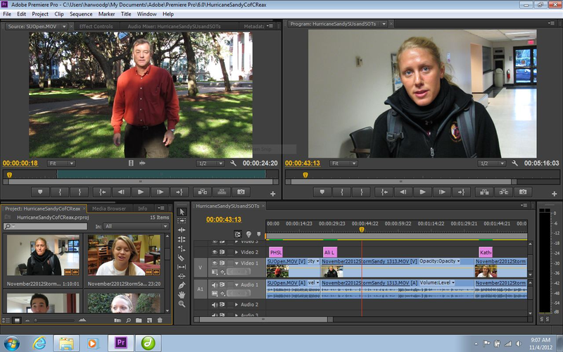 Adobe Premiere screenshot
