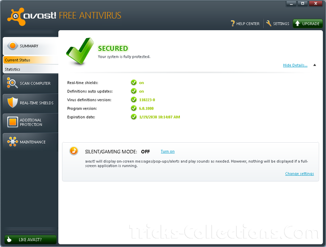 Avast! Antivirus screenshot