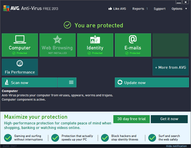 AVG Anti-Virus screenshot