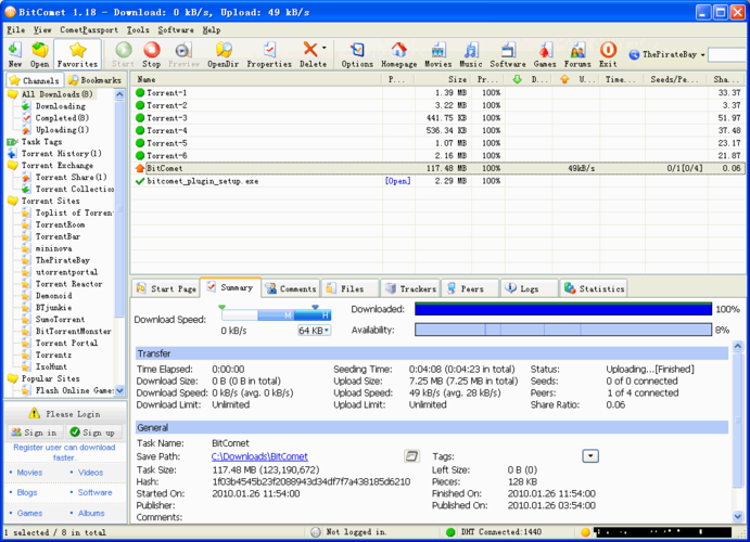 BitComet screenshot