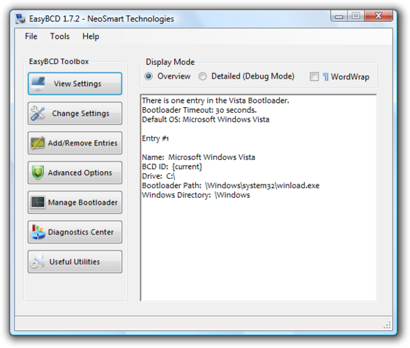 EasyBCD screenshot