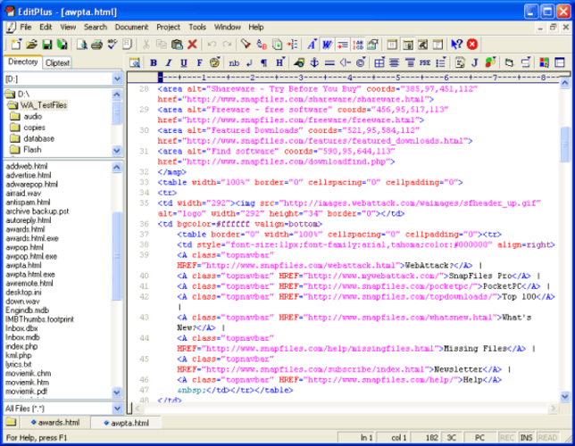 EditPlus screenshot