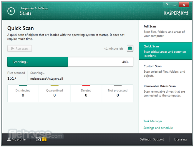 Kaspersky Anti-Virus screenshot