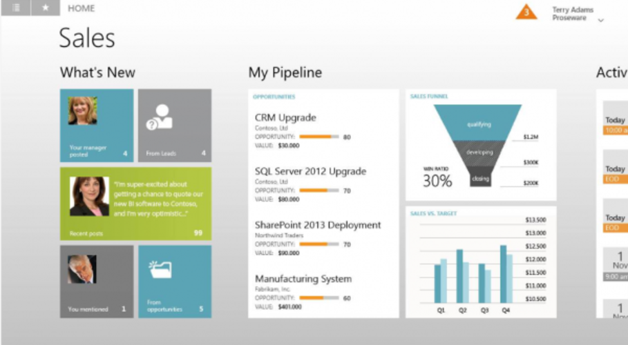 Microsoft Dynamics CRM screenshot