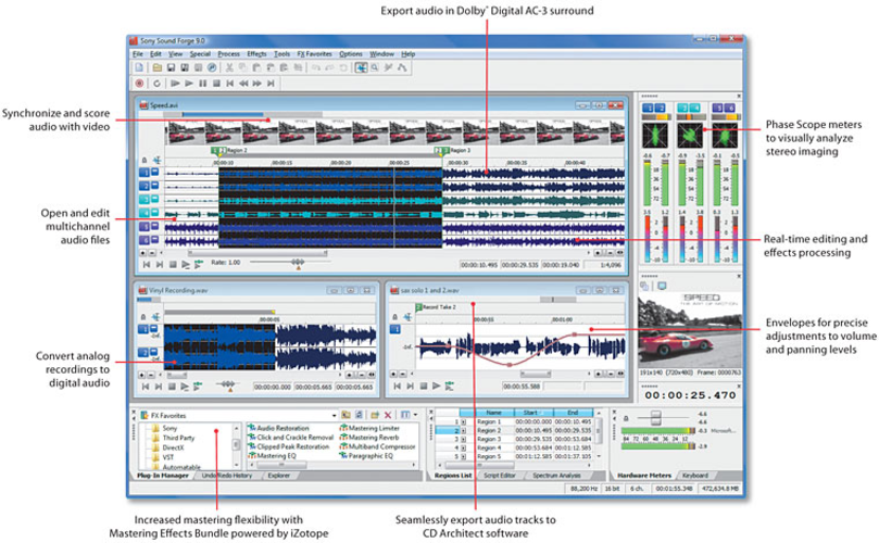 Sony Sound Forge screenshot
