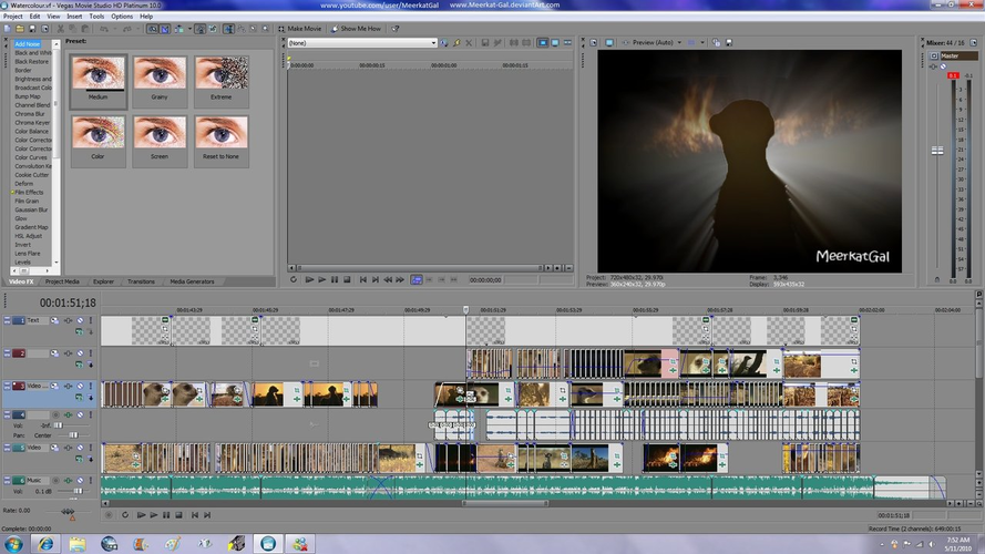 Sony Vegas screenshot