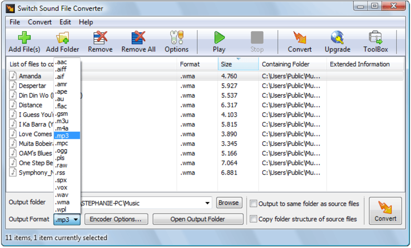 Switch Sound File Converter screenshot