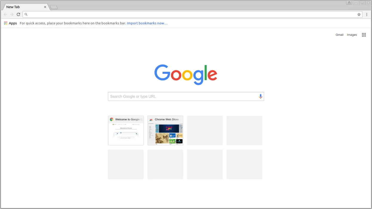 Screenshot von Chromium