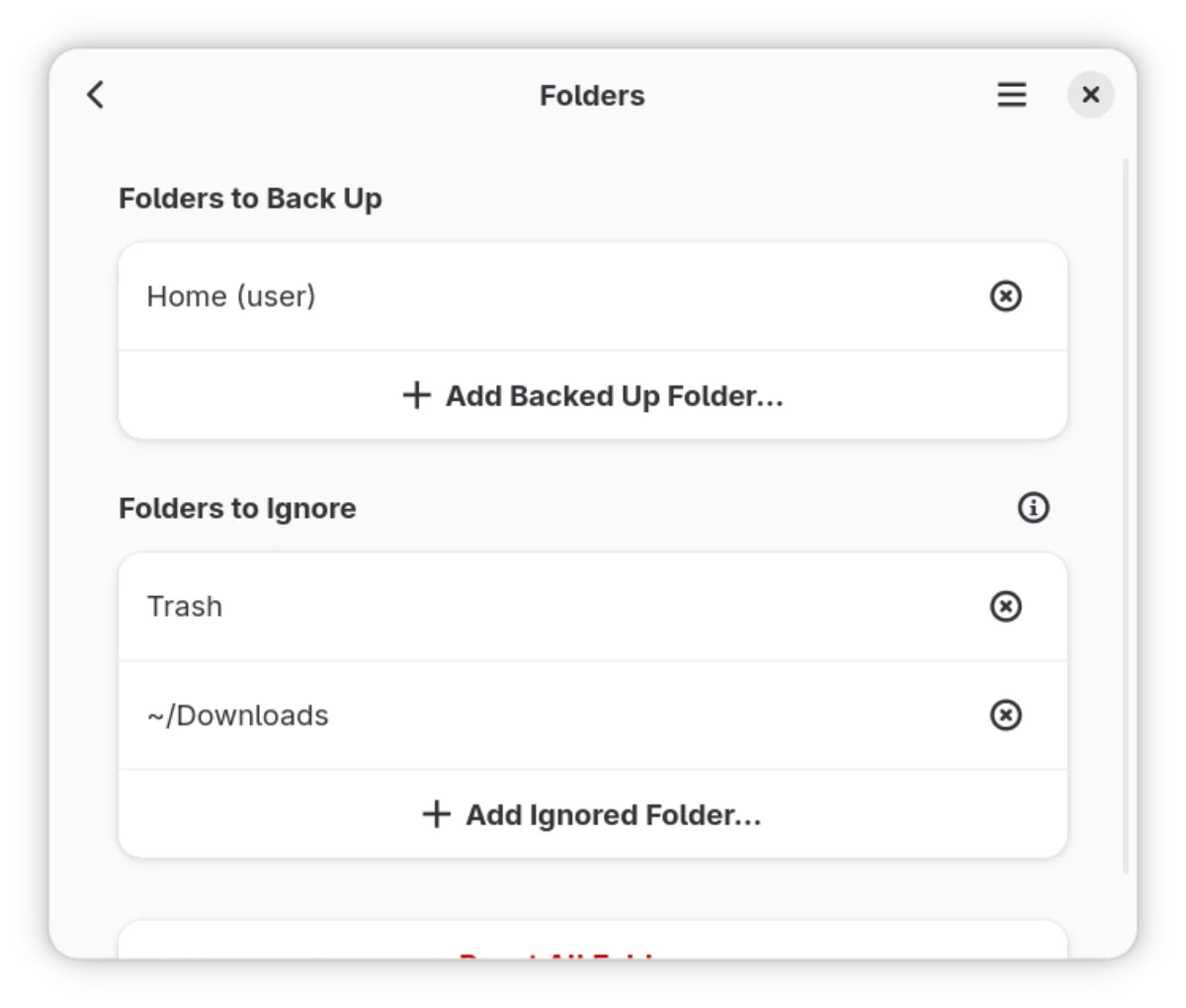 Take control of your backup by choosing exactly which folders to include