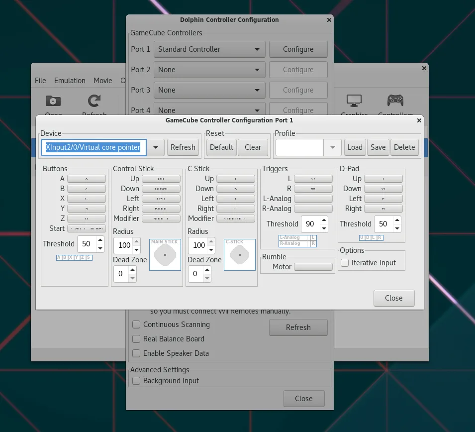 Controller configuration
