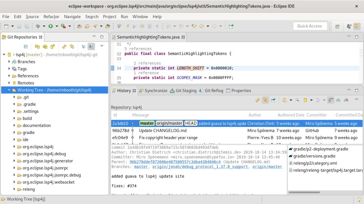 Git Source Control Perspective