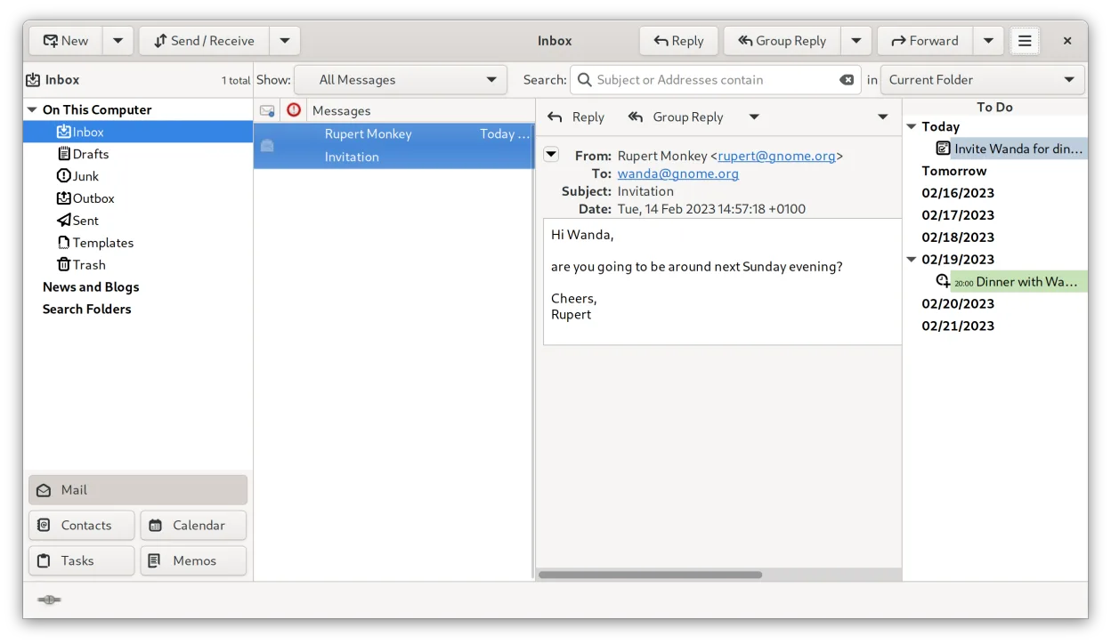 Mail – Vertical View