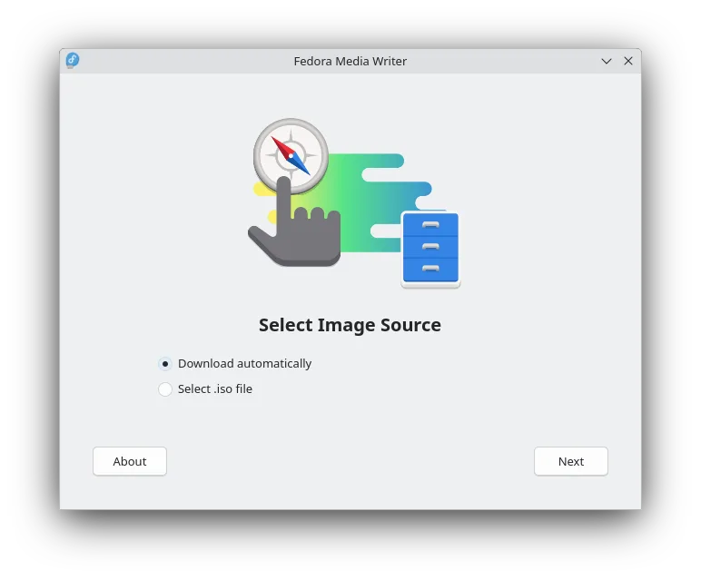 Fedora Media Writer screenshot