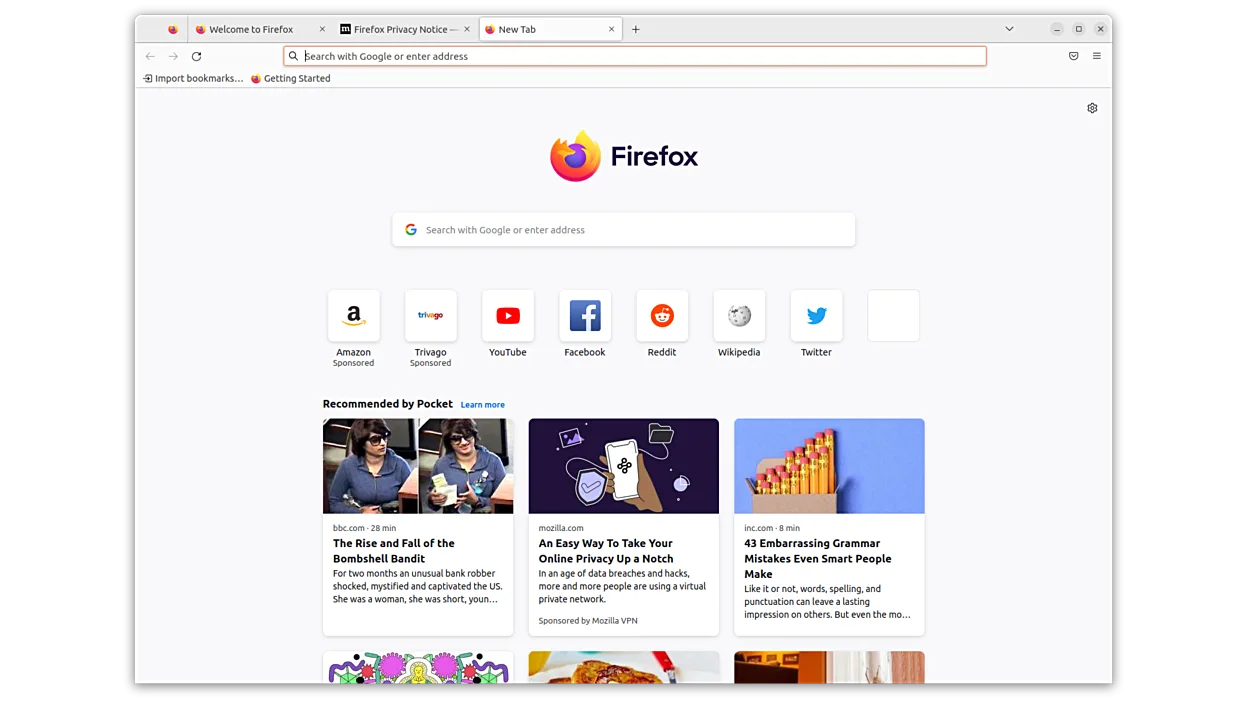 Firefox screenshot