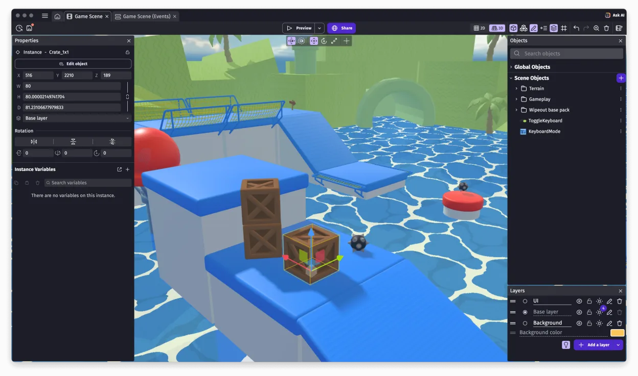 GDevelop screenshot