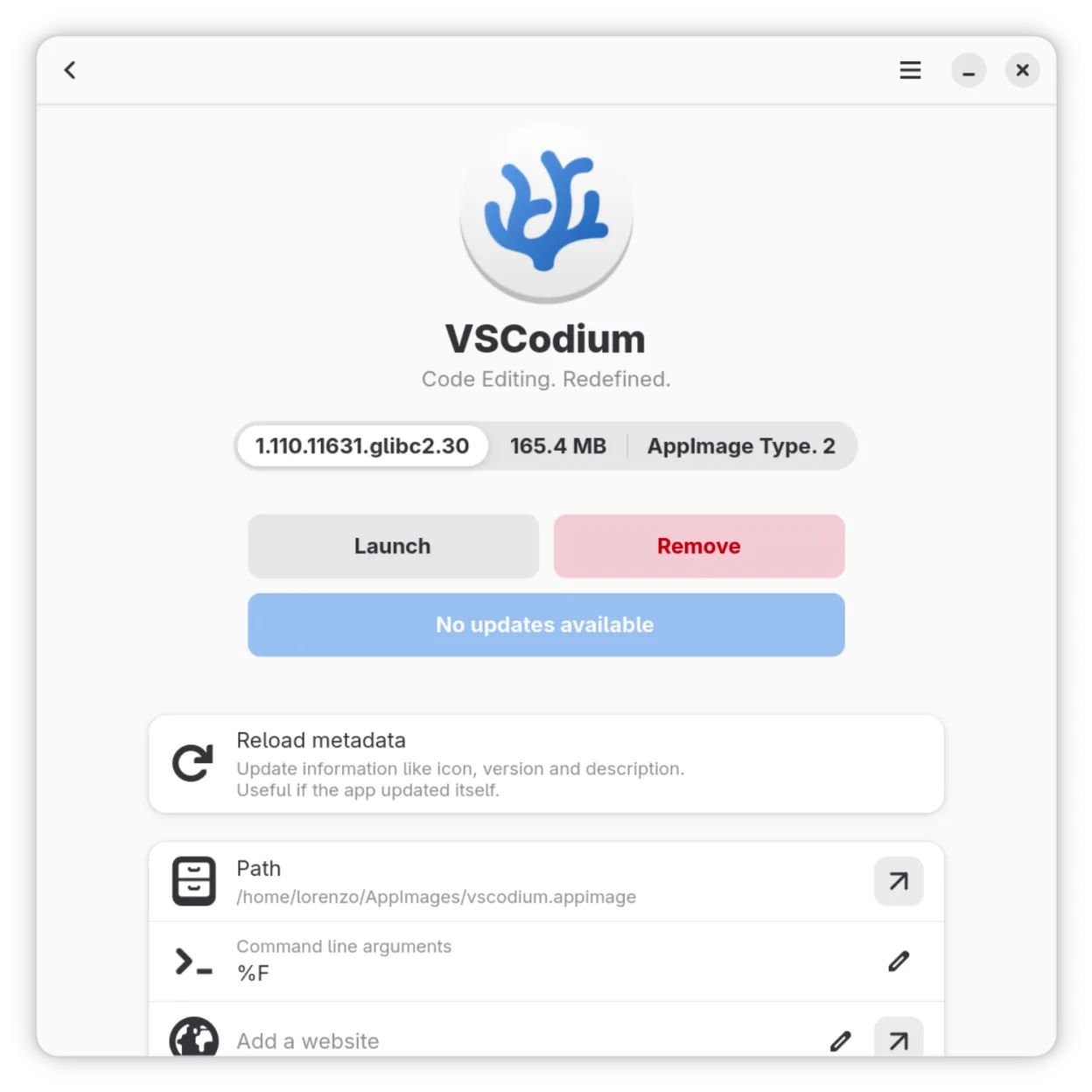Application showcase