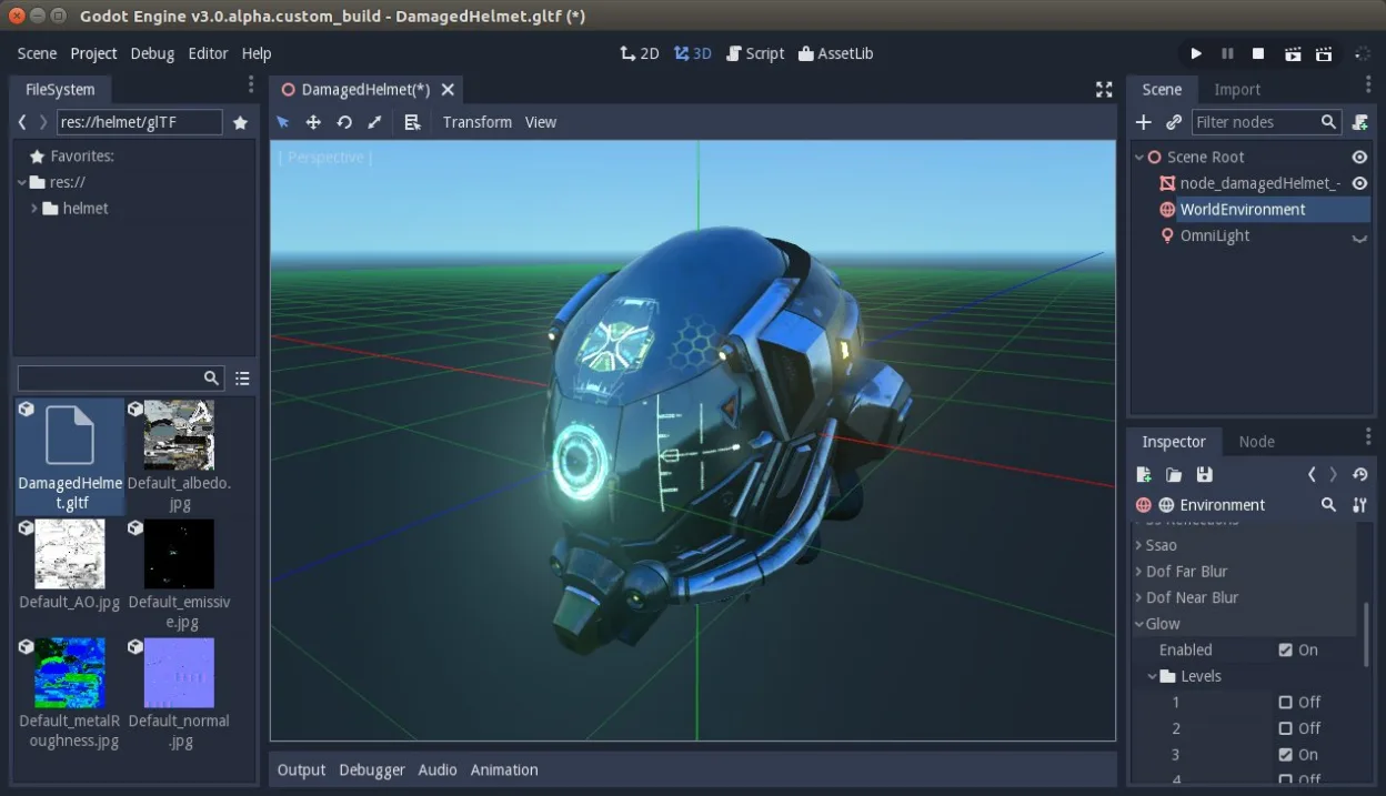 Capture d’écran de Godot Engine