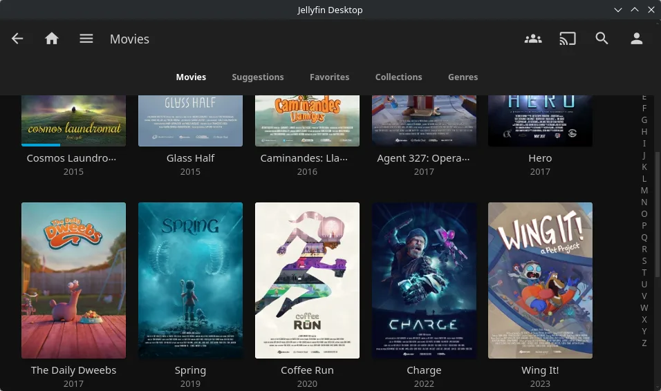 Library browser