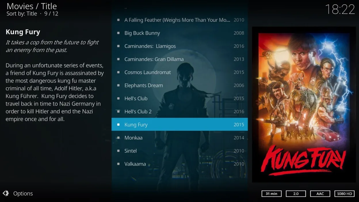 Easily browse your movies and series