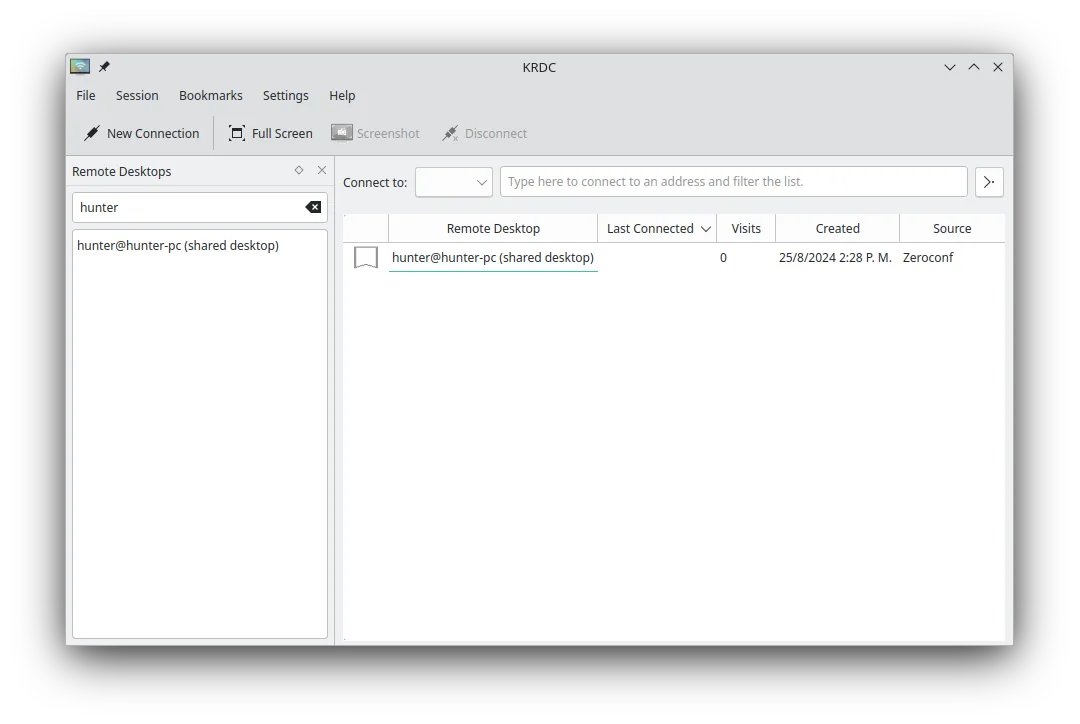 KRDC screenshot