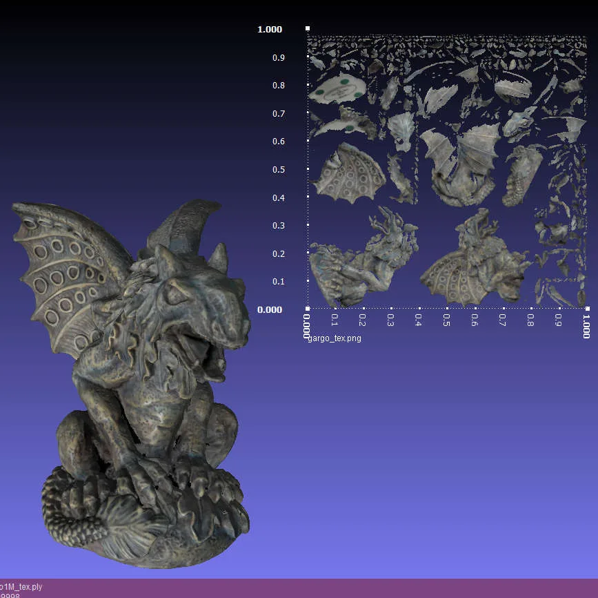 Captura de pantalla de MeshLab