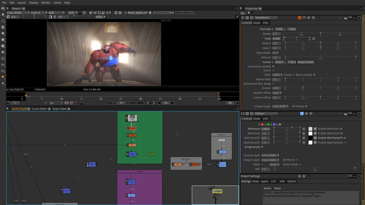 Screenshot von Natron