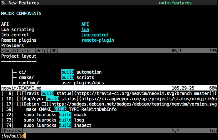 Neovim screenshot