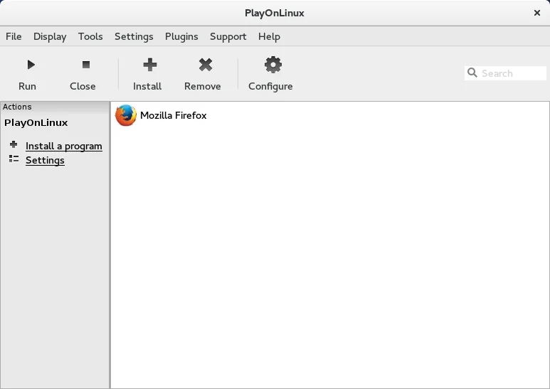 Screenshot von PlayOnLinux 4