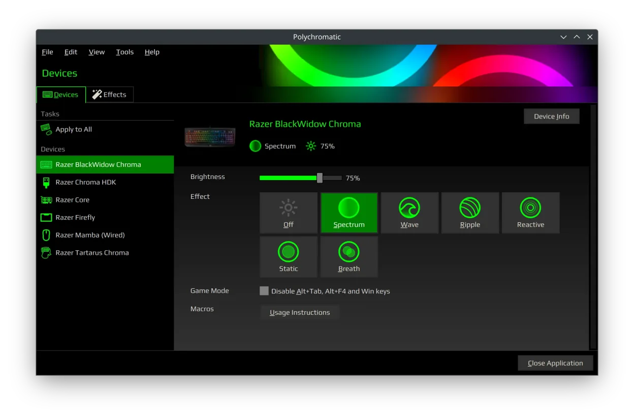 Polychromatic screenshot