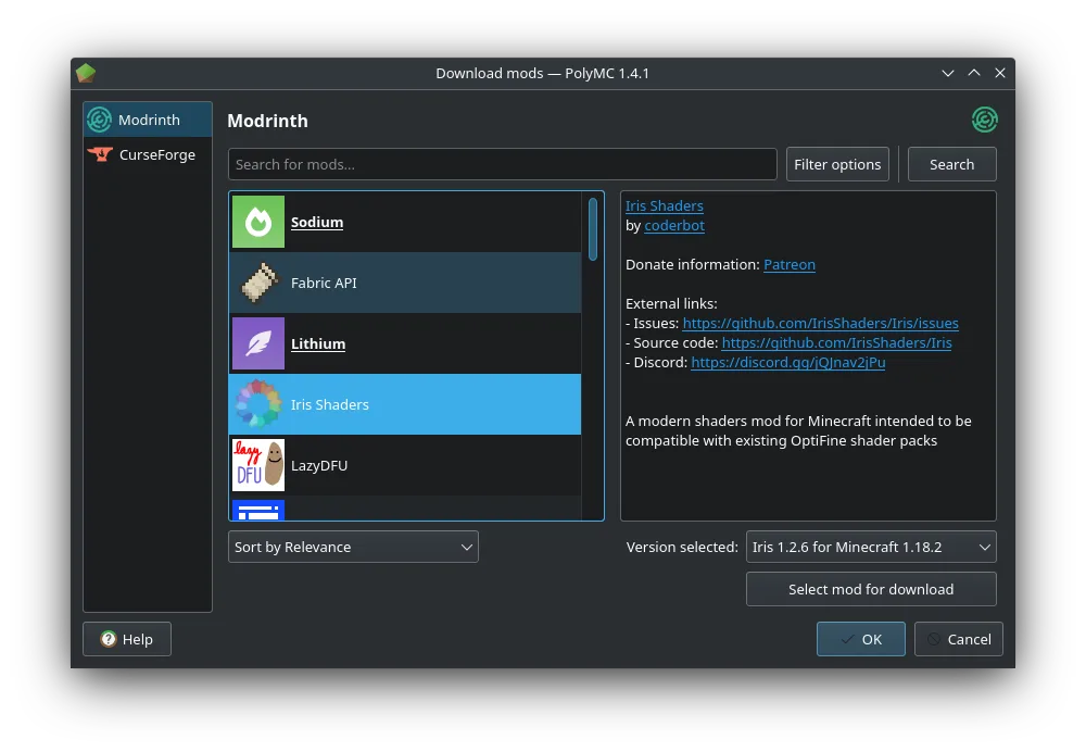 Mod installation