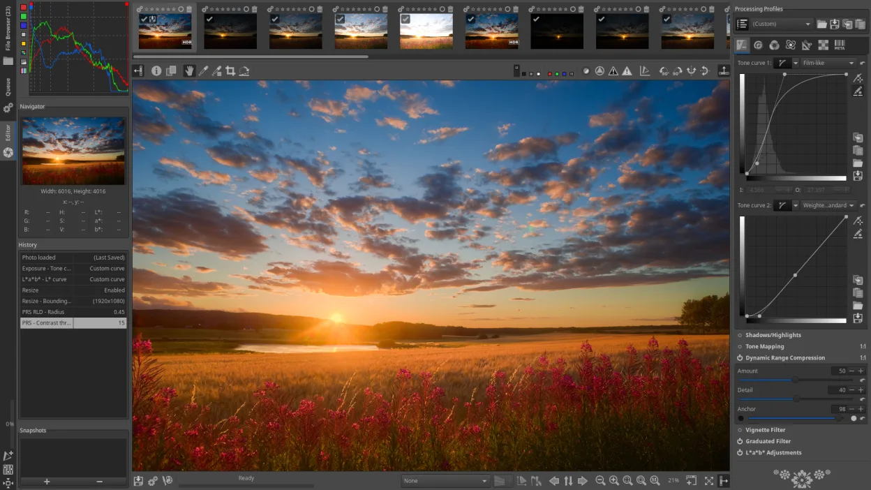 High dynamic range compression