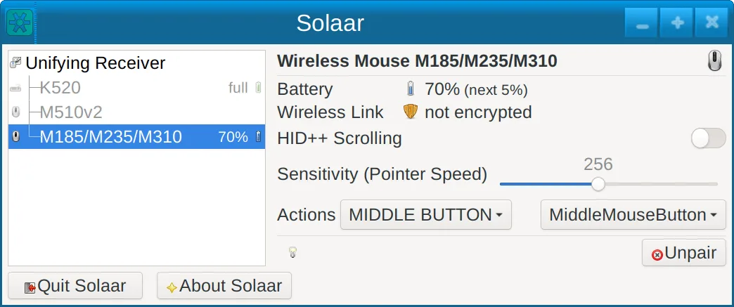 Solaar screenshot