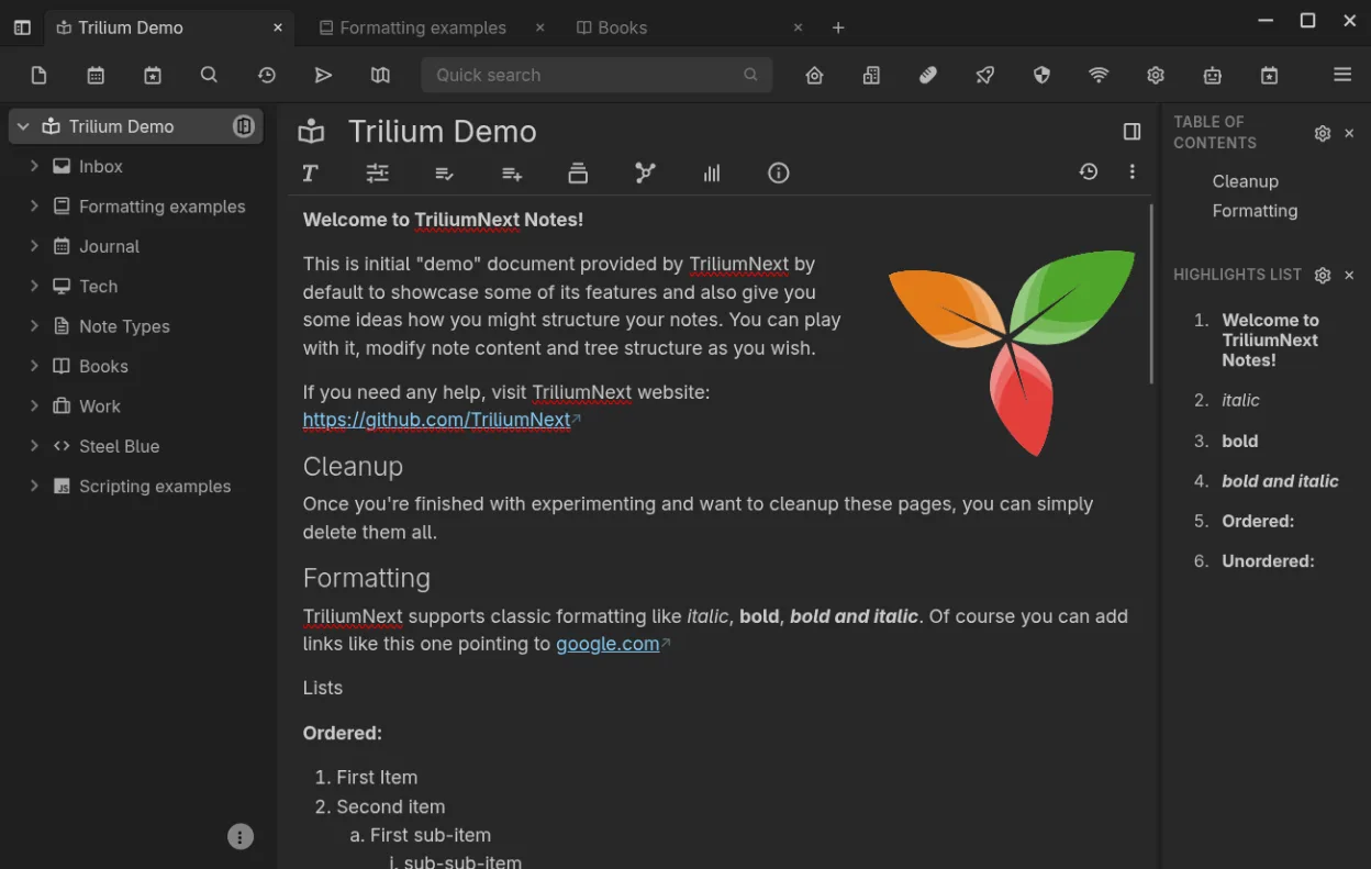 Dark theme
