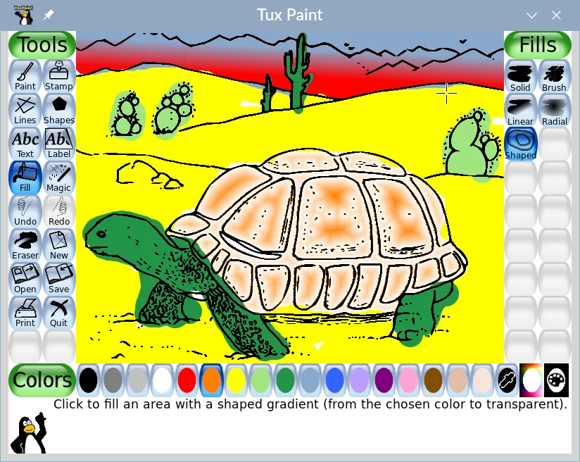 Tux Paint screenshot