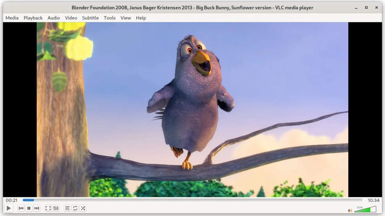 Screenshot von VLC media player