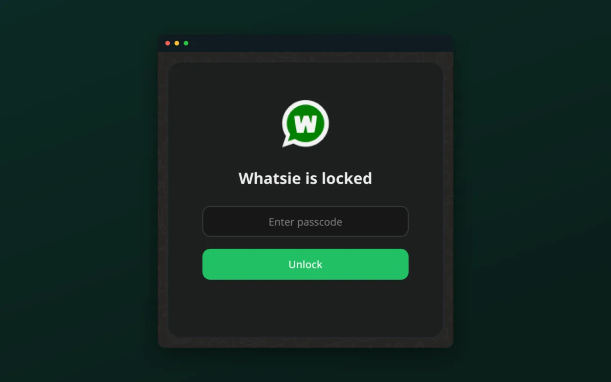 Passcode app lock