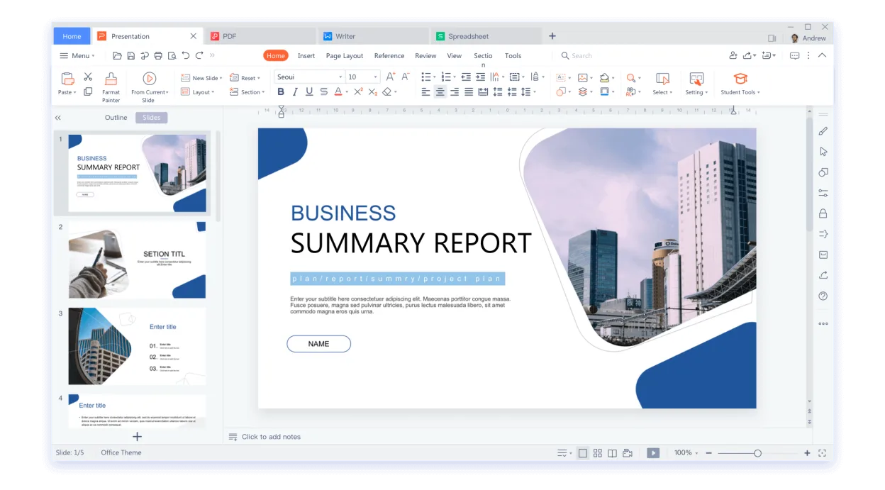 WPS Office screenshot
