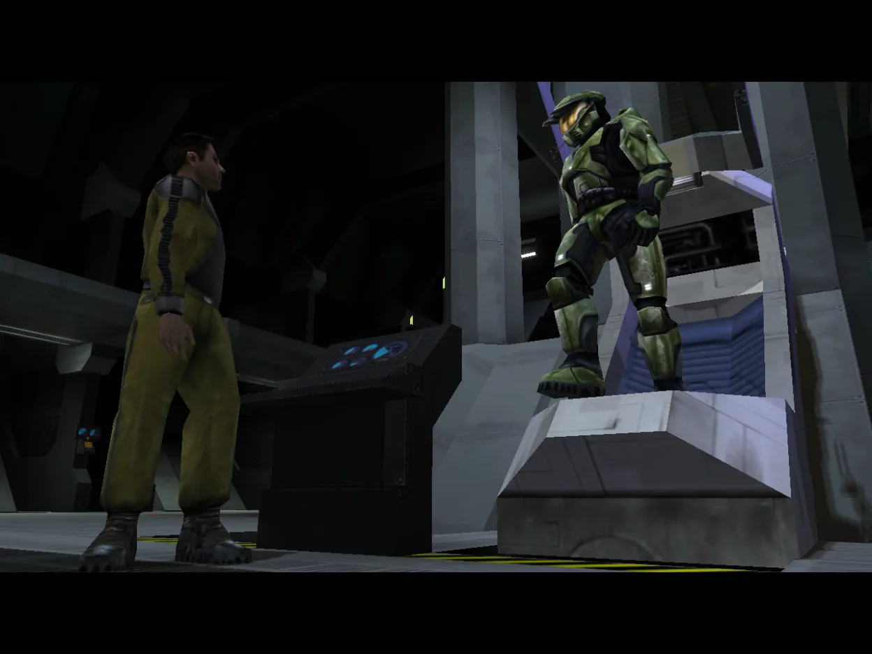 "Halo: Combat Evolved" (Campaign) running in xemu